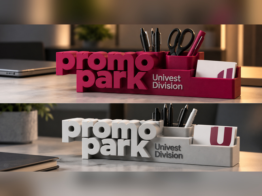 Широкі брендовані органайзери Promo Park у бордовому та світлому кольорах